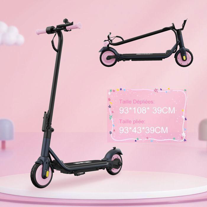 RCB R7X Monopattino Elettrico per Bambini - Pieghevole, 3 Velocità, Autonomia fino a 15 km, Regalo Super Rosa