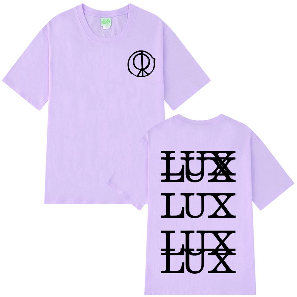 

Singer Rosalía LUX TRACKLIST Vintage Graphic Tshirts Men Women Harajuku T-shirts Summer Cotton Fashion Loose Casual T-shirts Top XL
