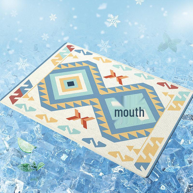 Pet Cooling Ice Silk Mat – Summer Dog/Cat Sleep Pad 45x60cm