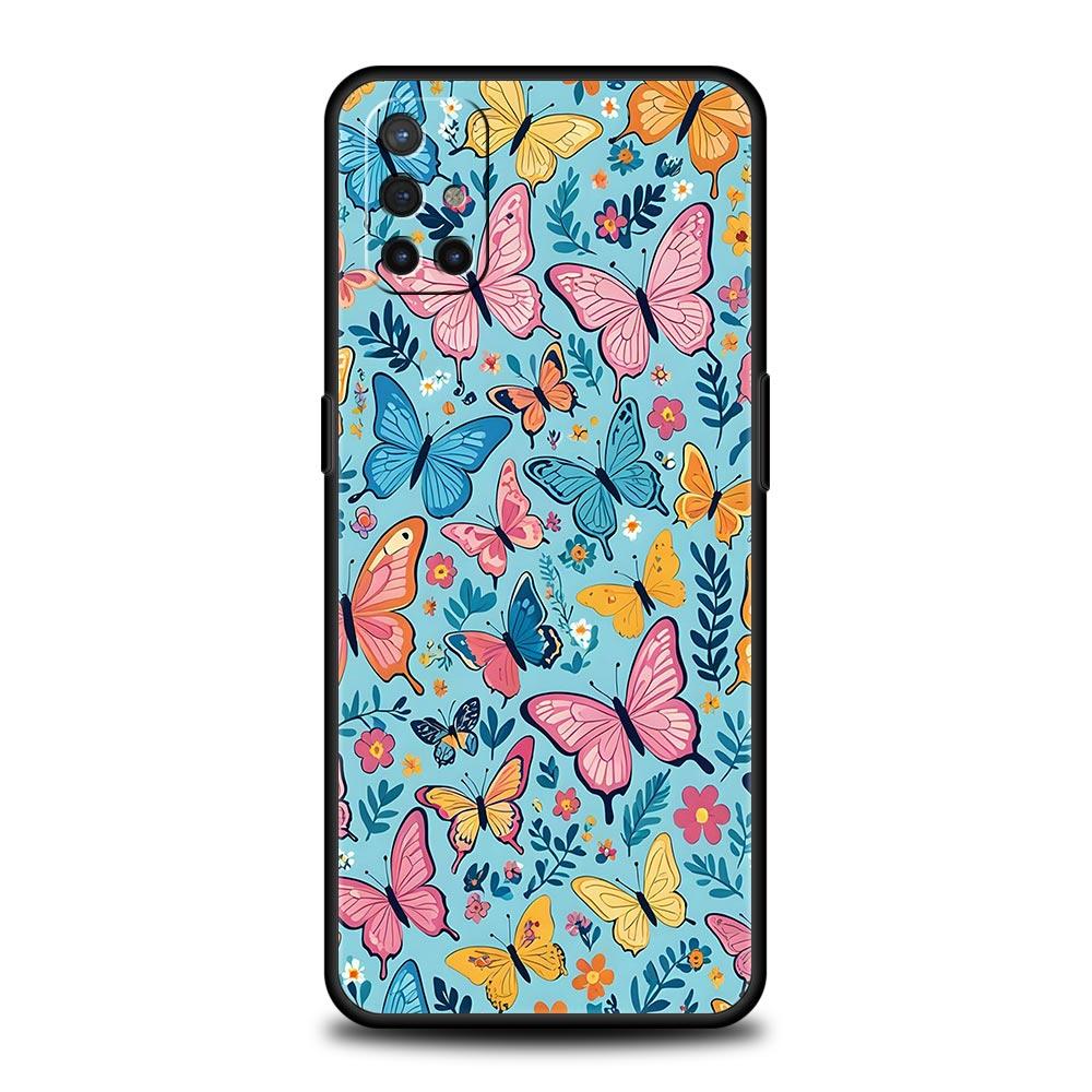 Phone Case For Oneplus 13R 13 12 10T 11 R10 Nord N100 N200 N10 9 9R CE 2 3 Z Pro Lite 5G Soft TPU Cover Butterfly Design Fundas