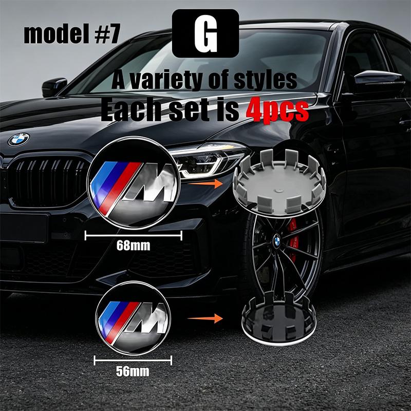 For BMW M 2026 New 4PCS 56mm ABS Wheel Center Caps For BMW 50th Anniversary Hub Cover For BMW M G20 G21 G28 G01 G02 G05 G30 G31 G38 G07 G08 IX3 F11