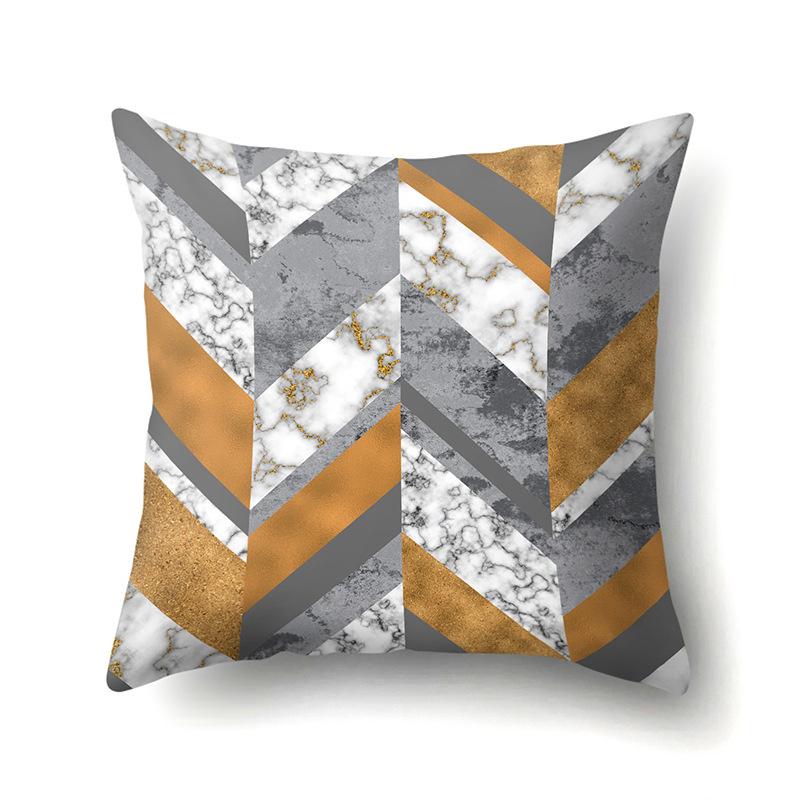 Geometric Simple Marble Print Pattern Cushion Cover Pillowcase Home Living Room Sofa Decorative Pillowcase