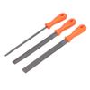 3PCS Wood Rasp Files Alloy Steel Hand File Set Round Flat Half Round Filing Tools for Woodworking