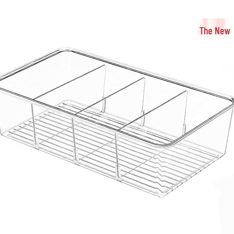 Transparent Snack, Tea, and Coffee Storage Box for Living Room or Office