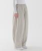 PIANER Washed Cotton Balloon Pants (Light Beige)