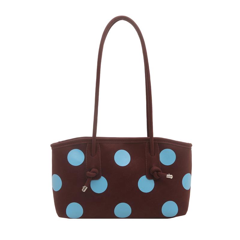 2026 Women's Polka Dot Large Capacity Handbag - Versatile Crossbody/Shoulder Bag for Casual or Commute