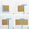6Pcs Multifunctional Positioning Ruler Set Scrapbooking & Binder Bookbinding Tool for Journals & Photo Album