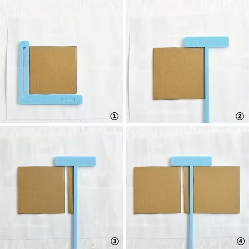 6Pcs Multifunctional Positioning Ruler Set Scrapbooking & Binder Bookbinding Tool for Journals & Photo Album