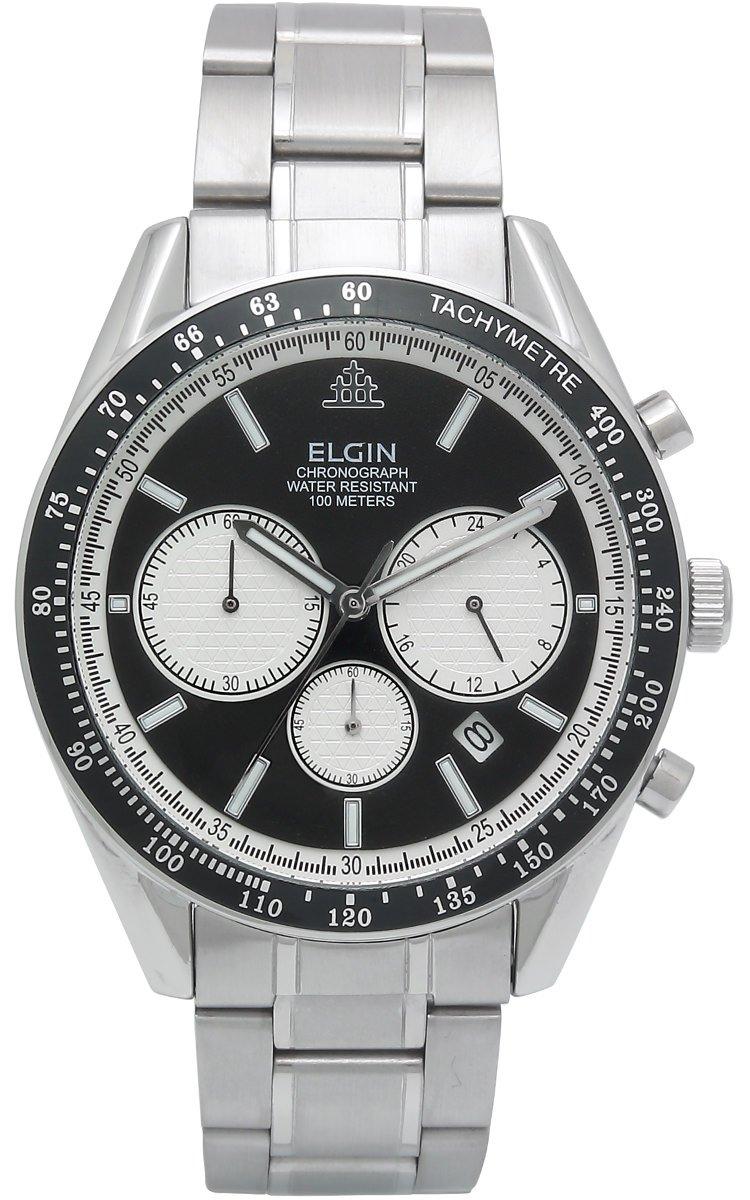 

Мужские часы-хронограф Elgin Silver FK1401S-B