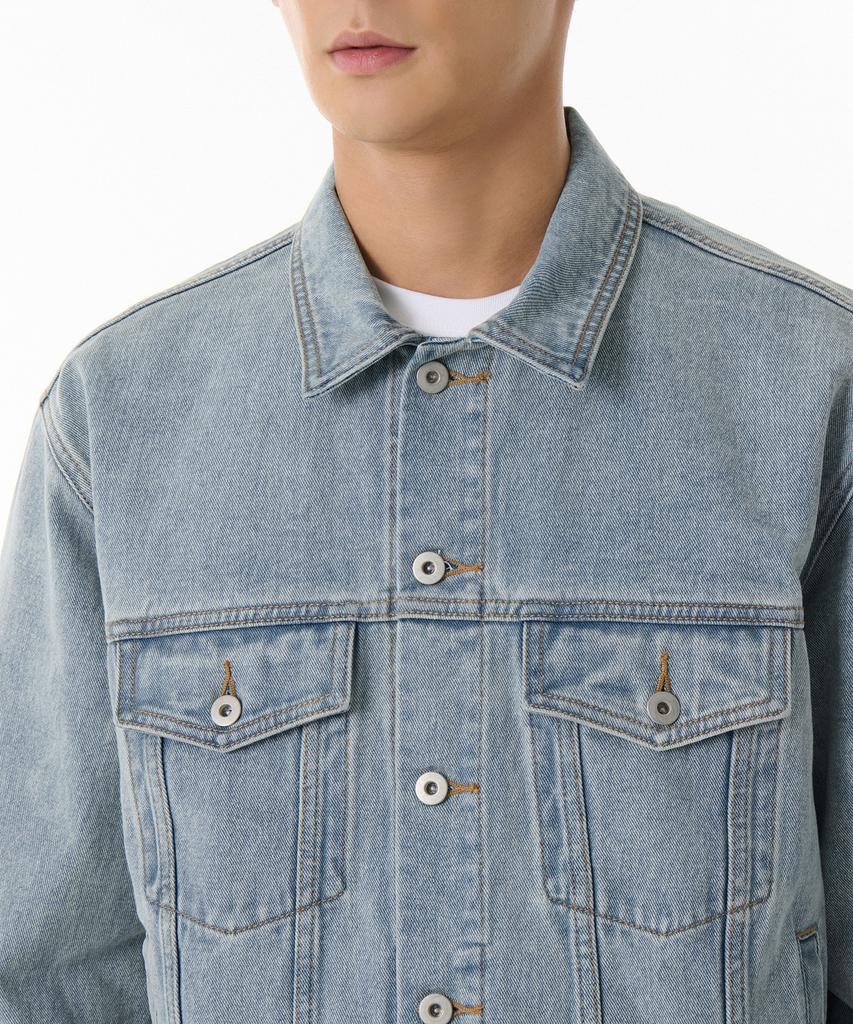 Musinsa Standard Relaxed Denim Trucker Jacket [Sky Blue]