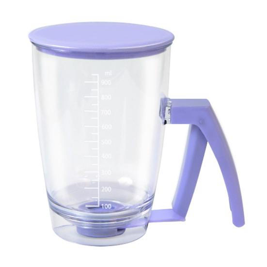 

Batter Dispenser Bottle 4 Cup Maker with 900ml Pancake Squeeze Handle for Pancakes Waffles Brownies
