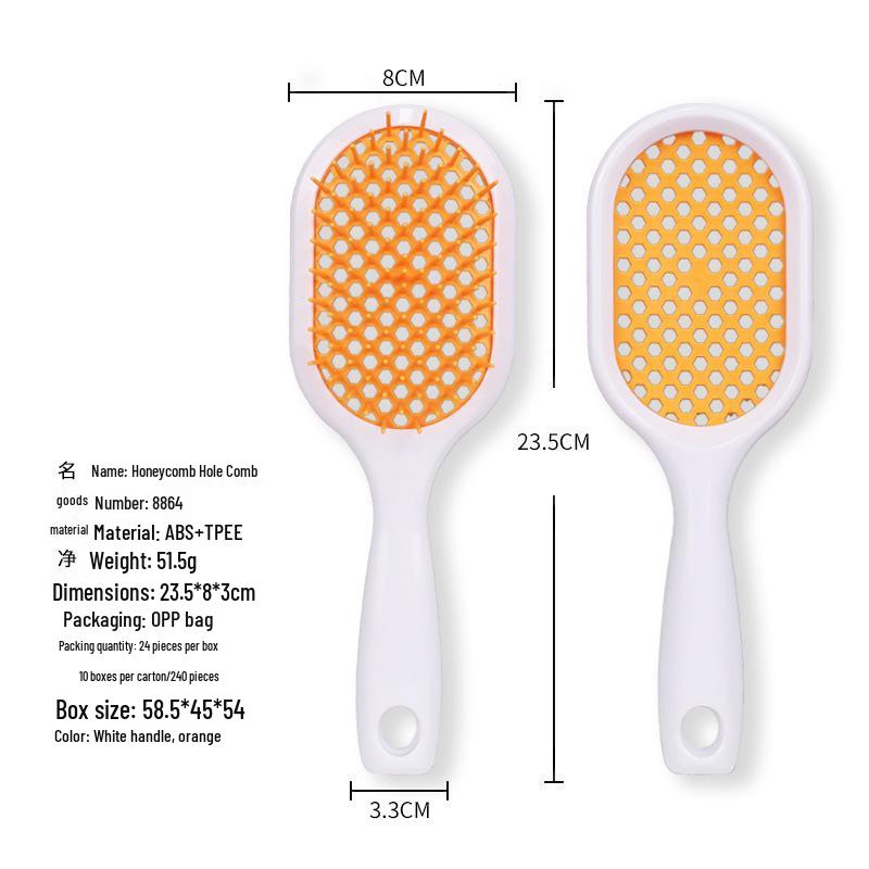 Hollow Comb: Fluffy Anti-Tangle Hairdresser & Scalp Massager