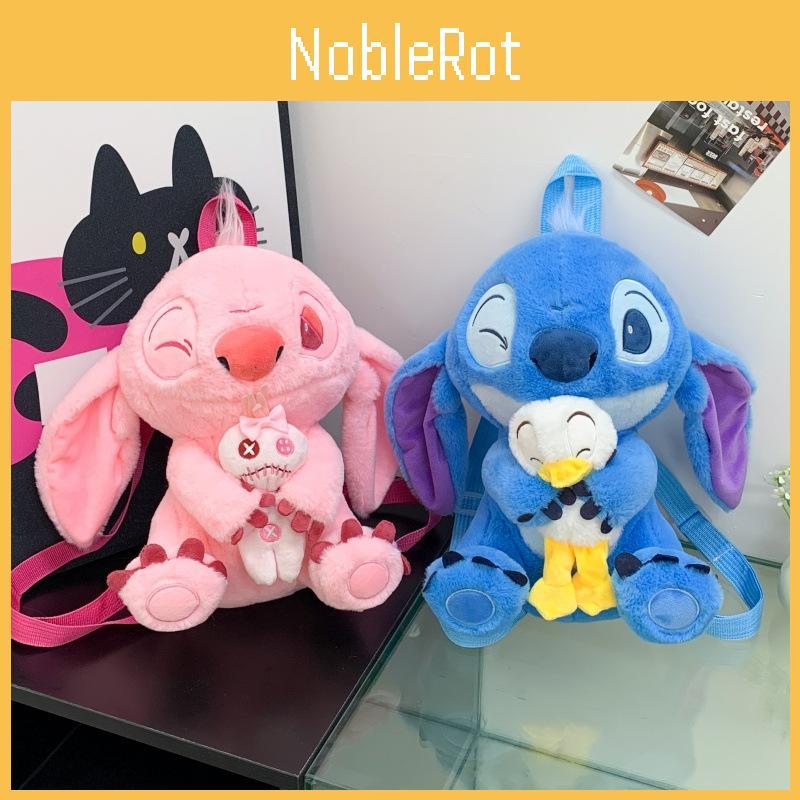 Plush Kids Cartoon Backpack With Zippered Compartment And Breathability