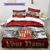 Sunderland A.F Custom Name Pattern Bedding,Quilt Set Quilt Cover Pillowcase Home Birthday Gift(1 * duvet cover + 2 * pillowcase, without core)