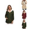 Cozy Women Ladies Warm Teddy Bear Fluffy Coat Hooded Faux Fleece Jacket Outwear For Ultimate Comfort