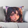 Lil Miss Nightlife Pillowcase Polyester Linen Velvet Creative Zip Decor Throw Pillow Case Sofa Cushion Cover 18"