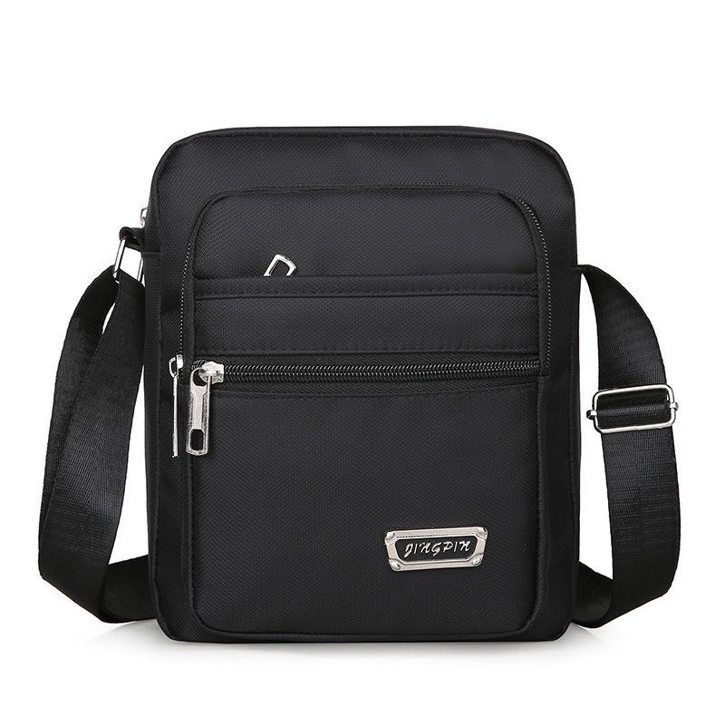 Korean-Style Casual Multi-Layer Waterproof Crossbody Bag for Men & Women - Large Capacity Summer Business Shoulder Wallet