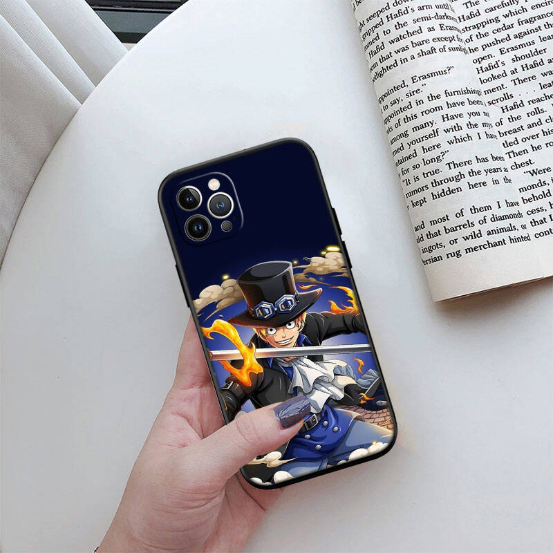 MH122 One Piece Sabo Phone Shell Case for Redmi Note 8 9 10 11 11S 10C 10X 10A 10T 9A 9C 9T 9S 8T Pro Max Plus Prime