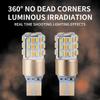 2pcs Canbus W16W T15 LED Bulbs For Motorcycle Accessories Reversing Light Brake Lamp 2 IN 1 Dual-Color White Amber