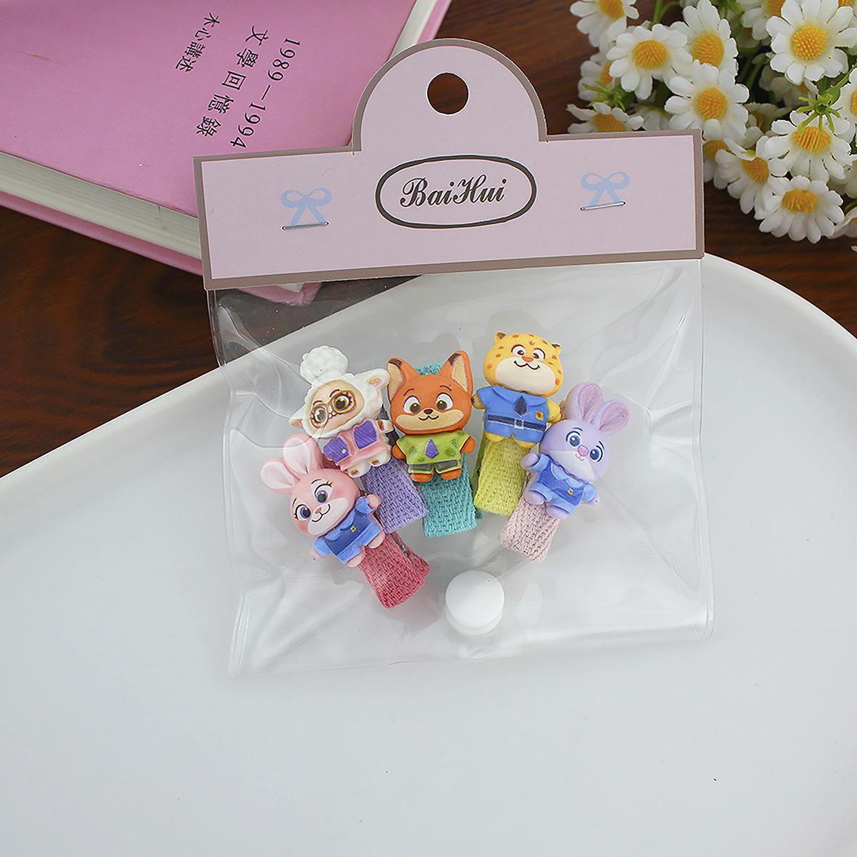 

Disney Hairpin Zootopia Cute Girl Cartoon Creative Rubber Band BB Clip Children Student Gift Hair Decoration