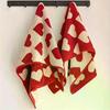 Heart Cotton Towel Red Soft Face Bath Towels Absorbent Shower Towel For Bathroom Adults Couple Wedding Valentine's Day Gift