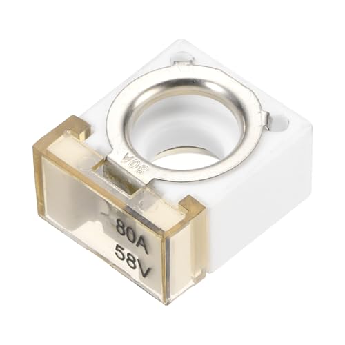 

uxcell Terminal Fuse 80A Terminal Block Fuse 58V DC Marine Rated Fuse and