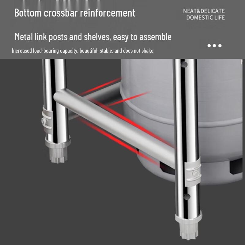 Beifu 3-Tier Stainless Steel Kitchen Storage Rack