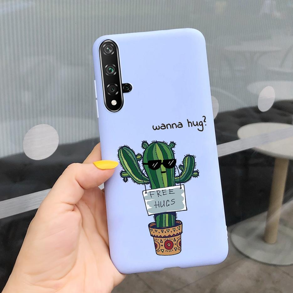 For Huawei Honor 20 Case Stylish Painted Silicone Soft TPU Phone Case Fundas For Huawei Nova 5T 5 T Honor 20 Honor20 Cases Cover