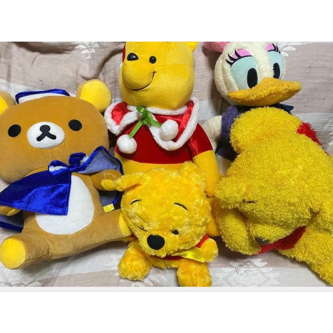 Rilakkuma, Winnie the Pooh, Daisy stuffed toy set BIG