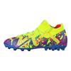 Puma Future Ultimate Mg/Ag Comfortable Soccer Shoes Men Soccer Shoes Blue Yellow 107615-01