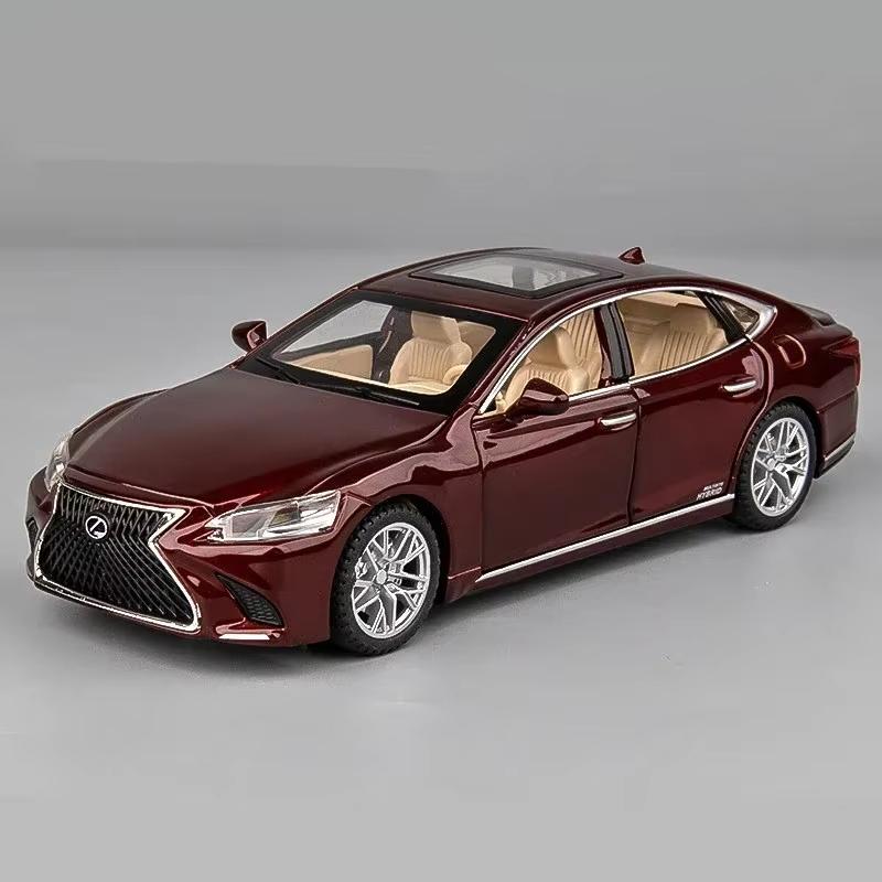 

1:32 LEXUS LS500H модель автомобиля из сплава, литье под давлением и игрушечный транспорт, металлическая модель автомобиля, высокая имитация звука, света, коллекция игрушек в подарок красный