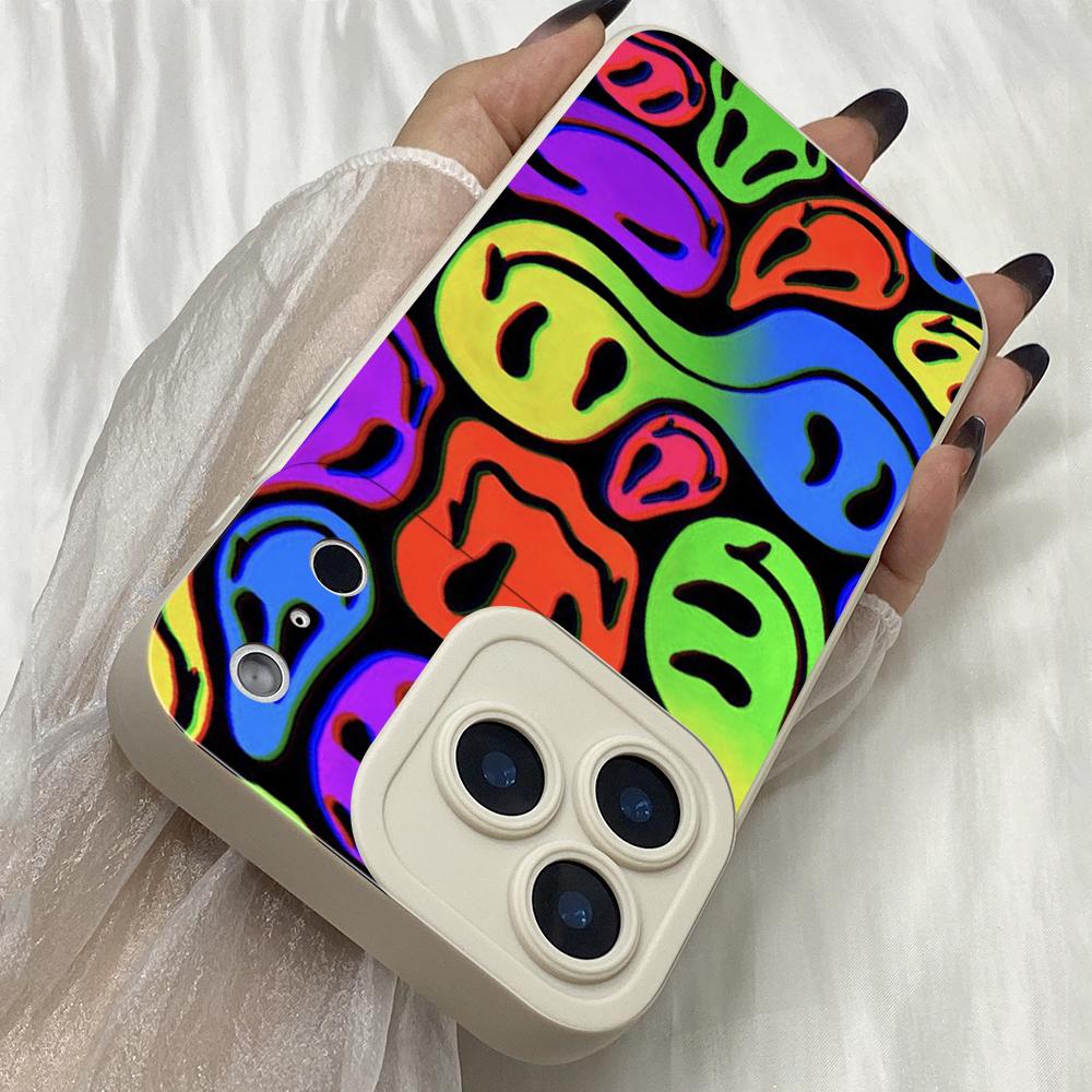 M310 Color Art Lovely Smiley Angel Eyes Soft Phone Cases for iPhone Samsung Galaxy Xiaomi Rdemi Huawei Honor Infinix Realme OPPO Vivo All Model Case