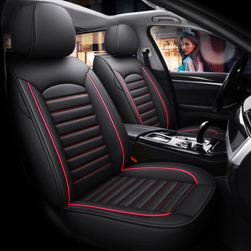 Premium Car Seat Covers for Front Seat - Universal Fit, Waterproof Leather Protection for Driver & Passenger Seats