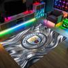Manchester City Design Crystal Velvet Carpet Cozy Non?Slip Printed Rug For Bedroom Living Room Entrance