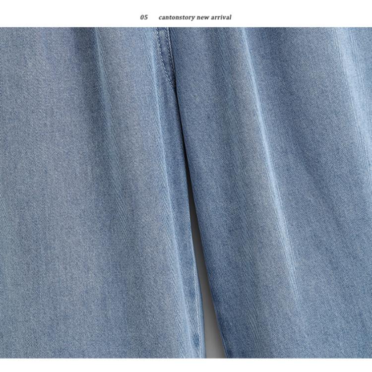 MOJTA Women Spring Autumn Plus Size Casual Loose Pants Hight Waist Jeans