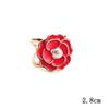 Camellia Flower Scarf Clips - Vintage Brooch Jewelry, Luxury Silk Scarf Accessories for Elegant Women (Designer Buckle Brand)