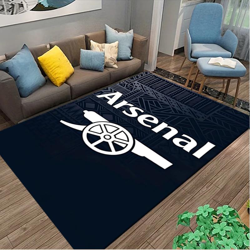 1pc Football Club Rug, Comfortable Printed Home Area Carpet, Cozy Office Chair Rug