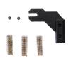 3D Printer Nozzle Brush Kit 3PCS Nozzle Brass Wiping Cleaning Tool with Mounting Parts for Repairing