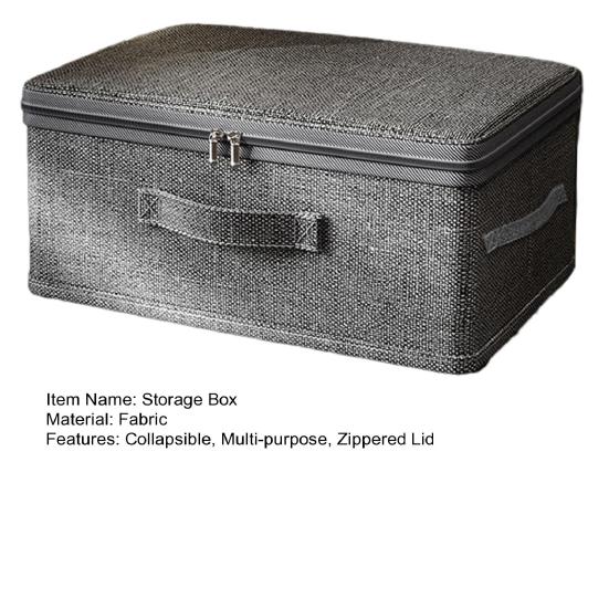 Katlanabilir Kumaş Saklama Kutusu Küp Saklama Kutusu Fermuarlı Kapaklı İstiflenebilir Dolap Saklama Düzenleyici Giysi Yatak Takımı Oyuncaklar Battaniyeler İçin