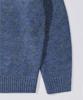 GLW Mild Heathered Crew Neck Sweater Oversized Knit Blue