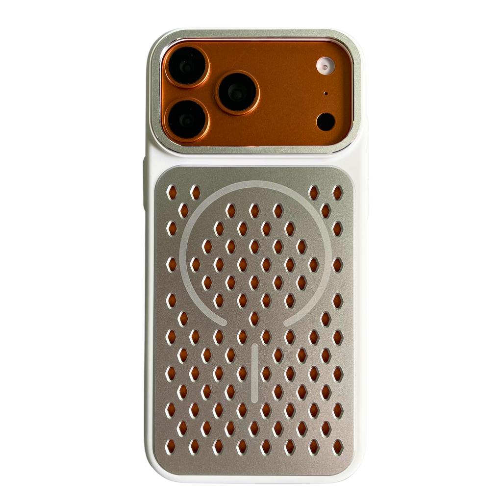 Hautgefühl Wabenstruktur Wärmeableitung Magnetische Handyhülle für iPhone 17 Pro Max 16 Plus Stoßfest Verschleißfest Schlanke Hülle
