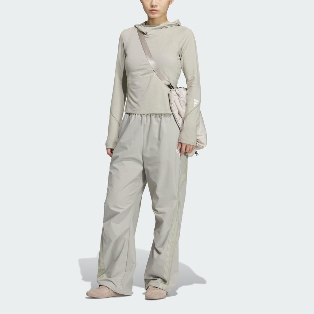 Adidas FOS Future Style Loose Fit Hooded Knit Long Sleeve Regular T-Shirt Women Tops KC5804