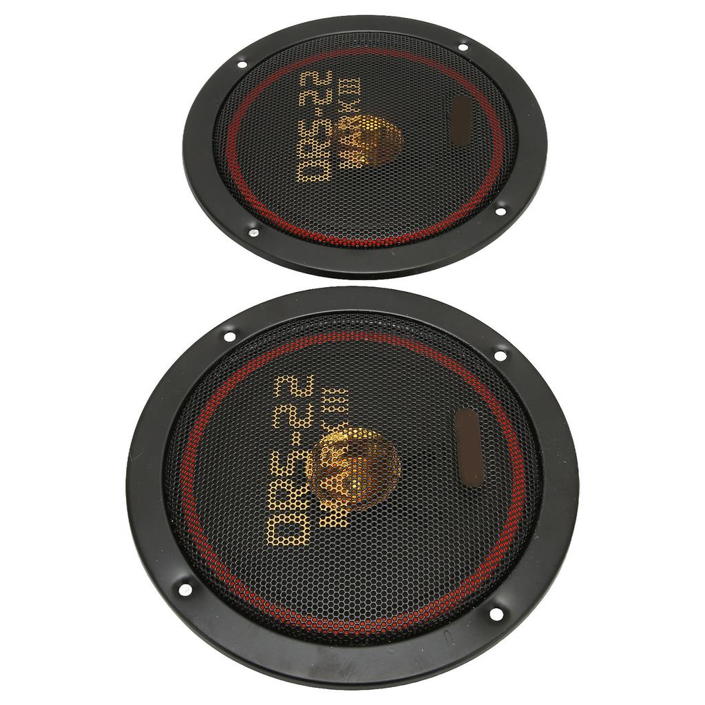 2Pcs Car Loudspeaker Reduced Distortion Clear Sound 160mm Coaxial 150W Black Bass Car Speakers for