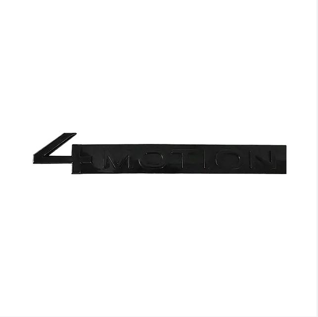 3D Metal Black 4 Motion Letters Car Rear Trunk Emblem Badge Decal For VW Tayron Golf MK4 5 Tiguan 4motion Sticker Accessories zd0