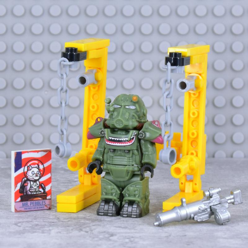 X-01 Askeri Askerler Mini Aksiyon fallouted Şövalyeler Braket Model Figürler Silahlar Robotlar Mecha Yapı Taşları Tuğlalar Oyuncaklar