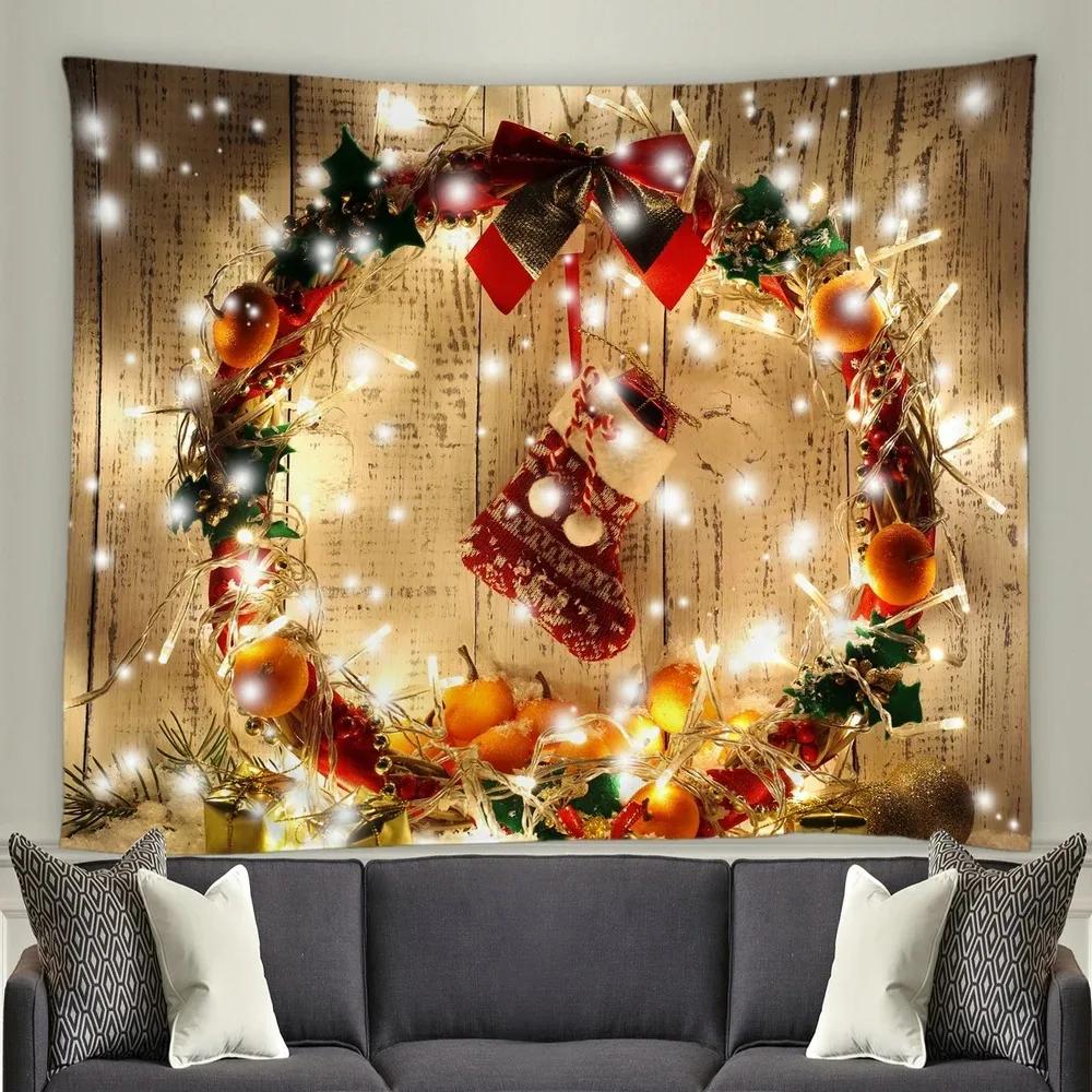Christmas Decoration Pattern Living Room Bedroom Home Wall Tapestry