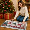 Christmas Floor Mat, Christmas Decorations, Anti-Slip And Easy-To-Clean Entrance Carpet,  New Year Home Decoration