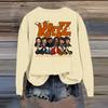 Women's Fashion Casual Long Sleeve Loose Printed Sweatshirt