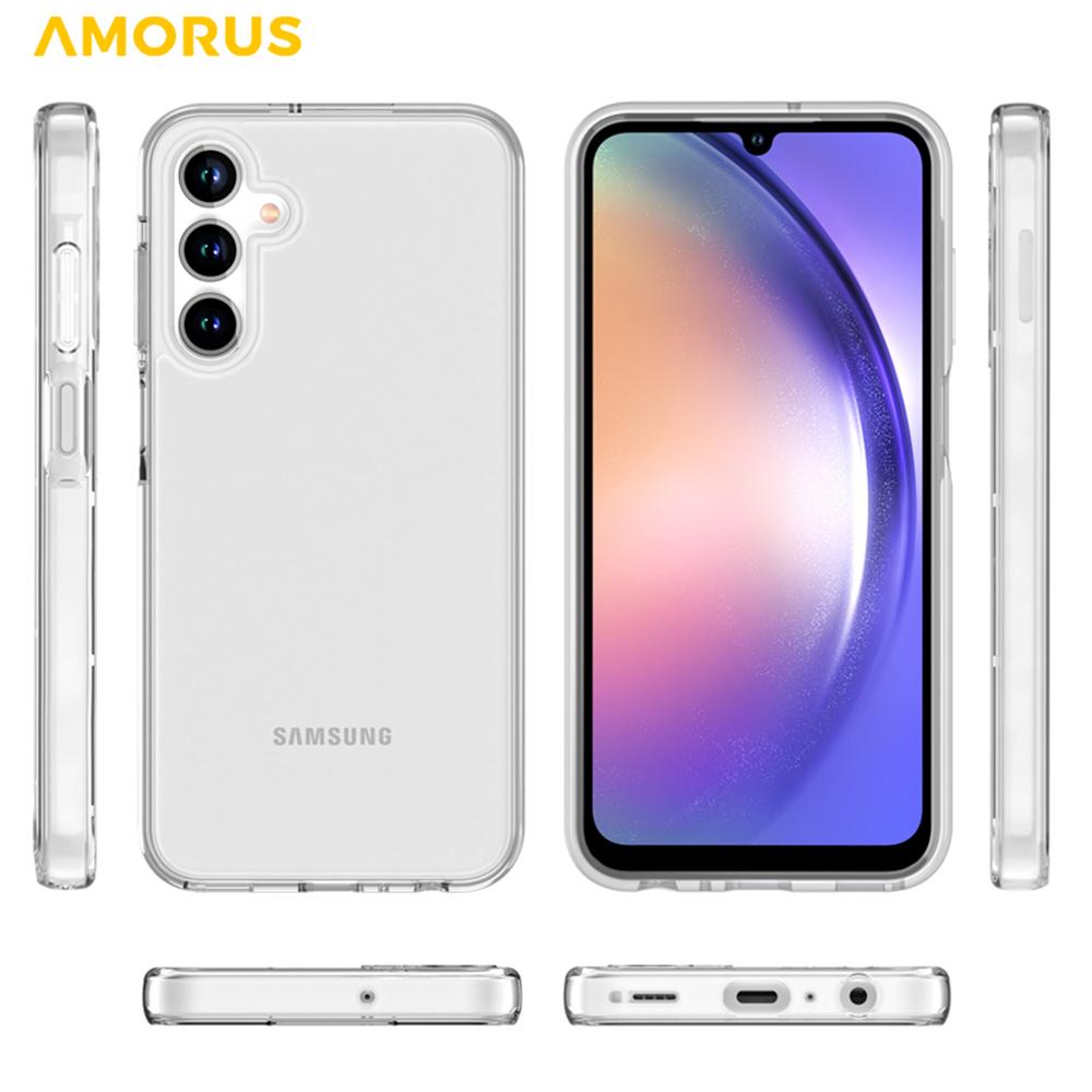 AMORUS For Samsung Galaxy A25 5G (Global) (161mm) Case Soft TPU Hard PC Back Shockproof Phone Cover