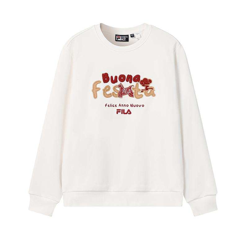 FILA CNY Sweatshirt Unisex Cloud White F11U619205FWT XL